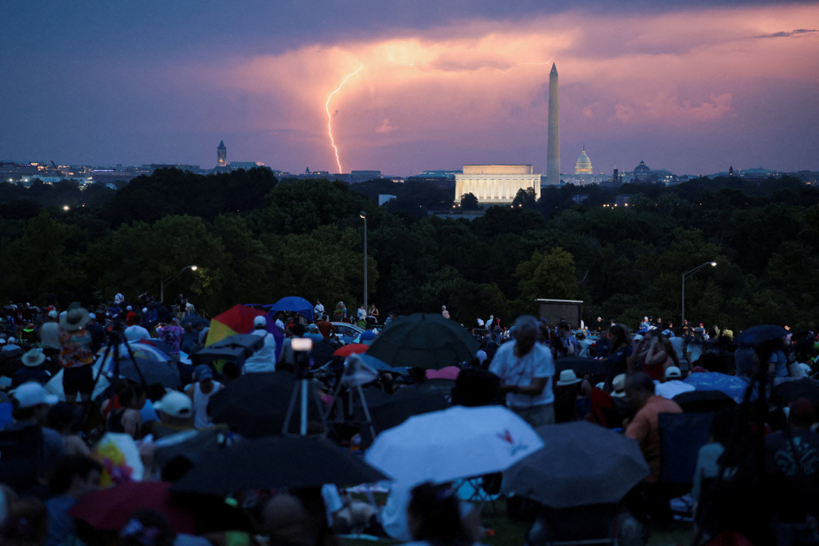 La Presse à Washington Un 250e perturbé par la météo