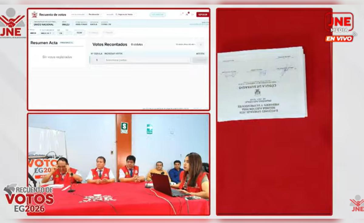 JEE inician audiencias públicas para el recuento de votos de actas observadas