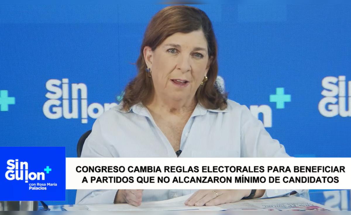 Rosa María Palacios sostiene que el Congreso modificó ley electoral para favorecer a Fuerza Popular y Obras