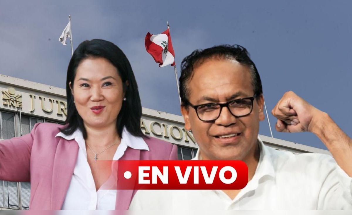 Proclamación de resultados EN VIVO: JEE anuncia a los ganadores en regiones entre Keiko Fujimori y Roberto Sánchez