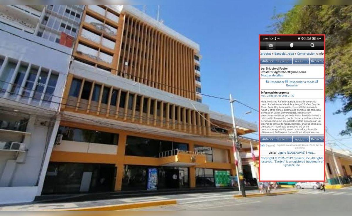 Bajo amenaza: Alcalde y regidores de Piura reciben correos que advierten de un tiroteo masivo