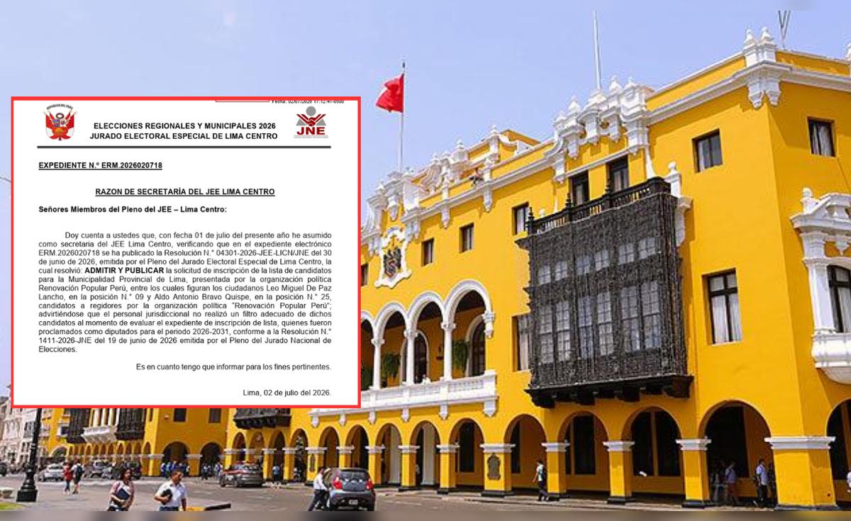JEE rechaza las candidaturas de los 2 diputados electos por Renovación Popular que en un inicio admitió: "Hubo un error"