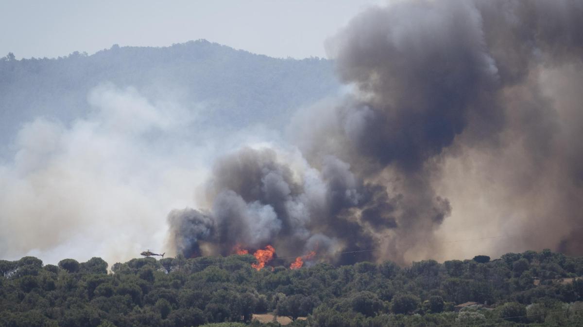 Incendio en La Bisbal d'Empordà, en directo: última hora sobre los municipios confinados y las carreteras cortadas en Girona