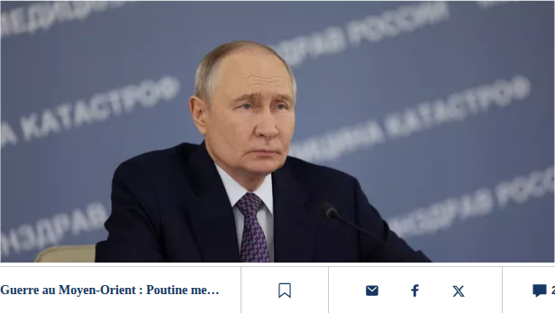 Guerre au Moyen-Orient : Poutine met en garde Trump contre les «conséquences dommageables» qu’aurait une nouvelle action militaire contre l’Iran