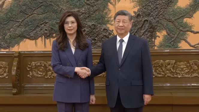 Taiwan's opposition leader meets China's Xi Jinping as both sides call for peace