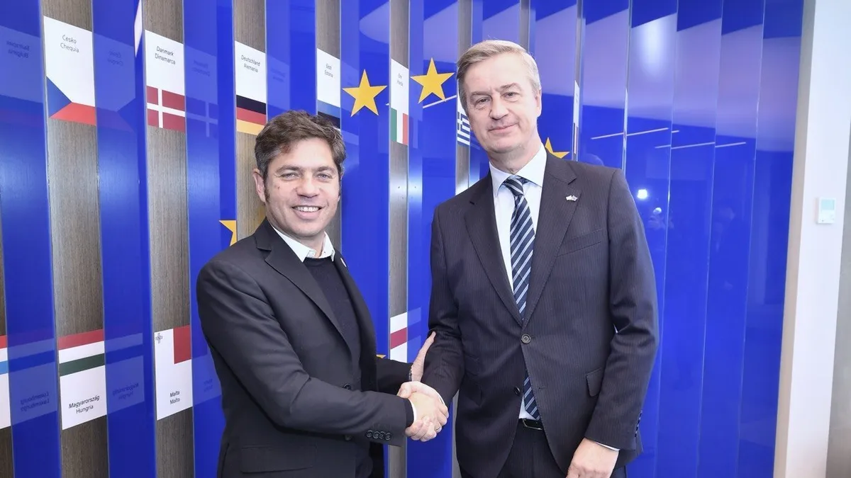 Axel Kicillof se reunió con el embajador de la Unión Europea para impulsar inversiones y cooperación