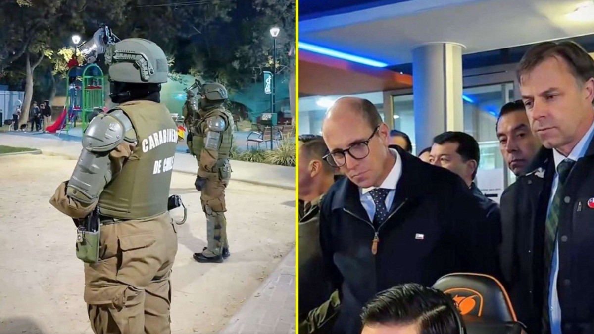 Ministro Arrau encabeza operativo policial en Cerro 18 de Lo Barnechea: Realizaron controles de identidad y migratorios