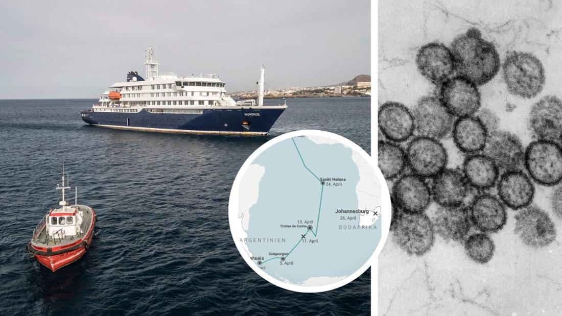 Tödlicher Virusausbruch auf Kreuzfahrtschiff: Karte zeigt die Route der „Hondius“