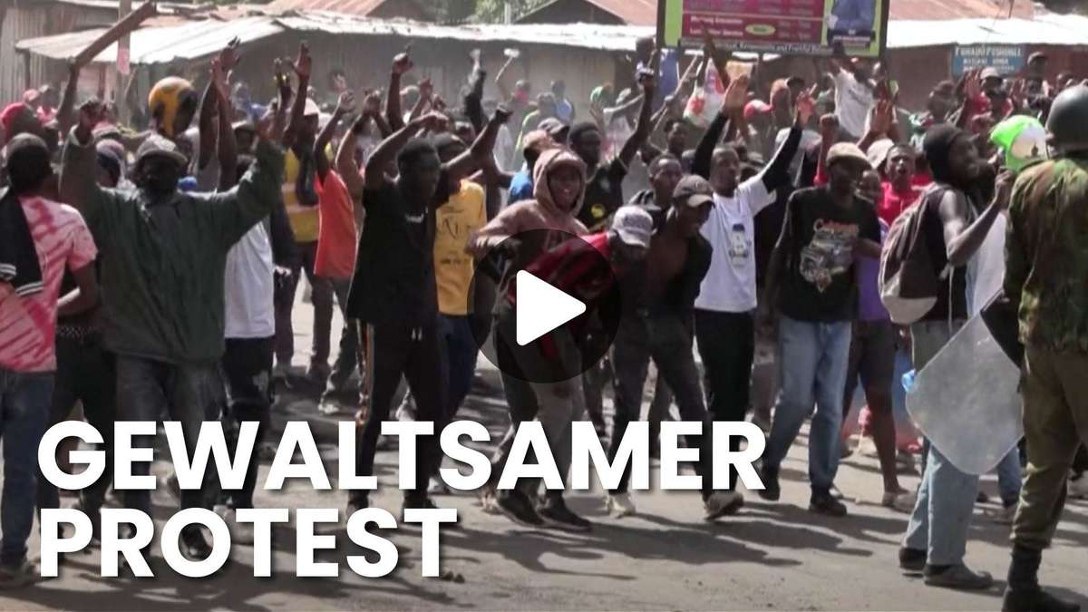 Protest im Video: Gewalt bei Demonstration gegen Ebola-Zentrum