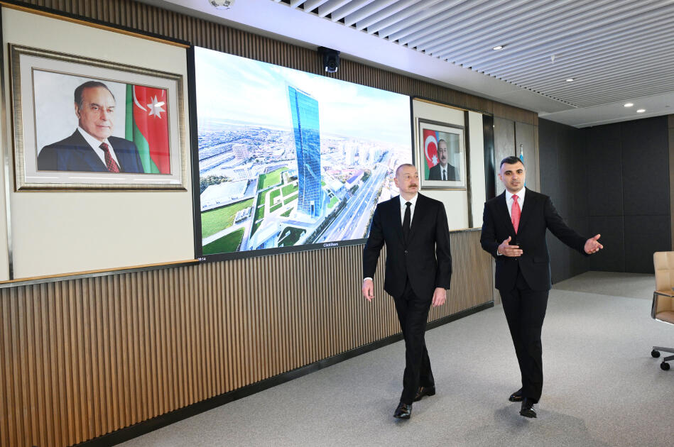 Prezident İlham Əliyev Mərkəzi Bankın yeni binasının açılışında iştirak edib - VİDEO - FOTO