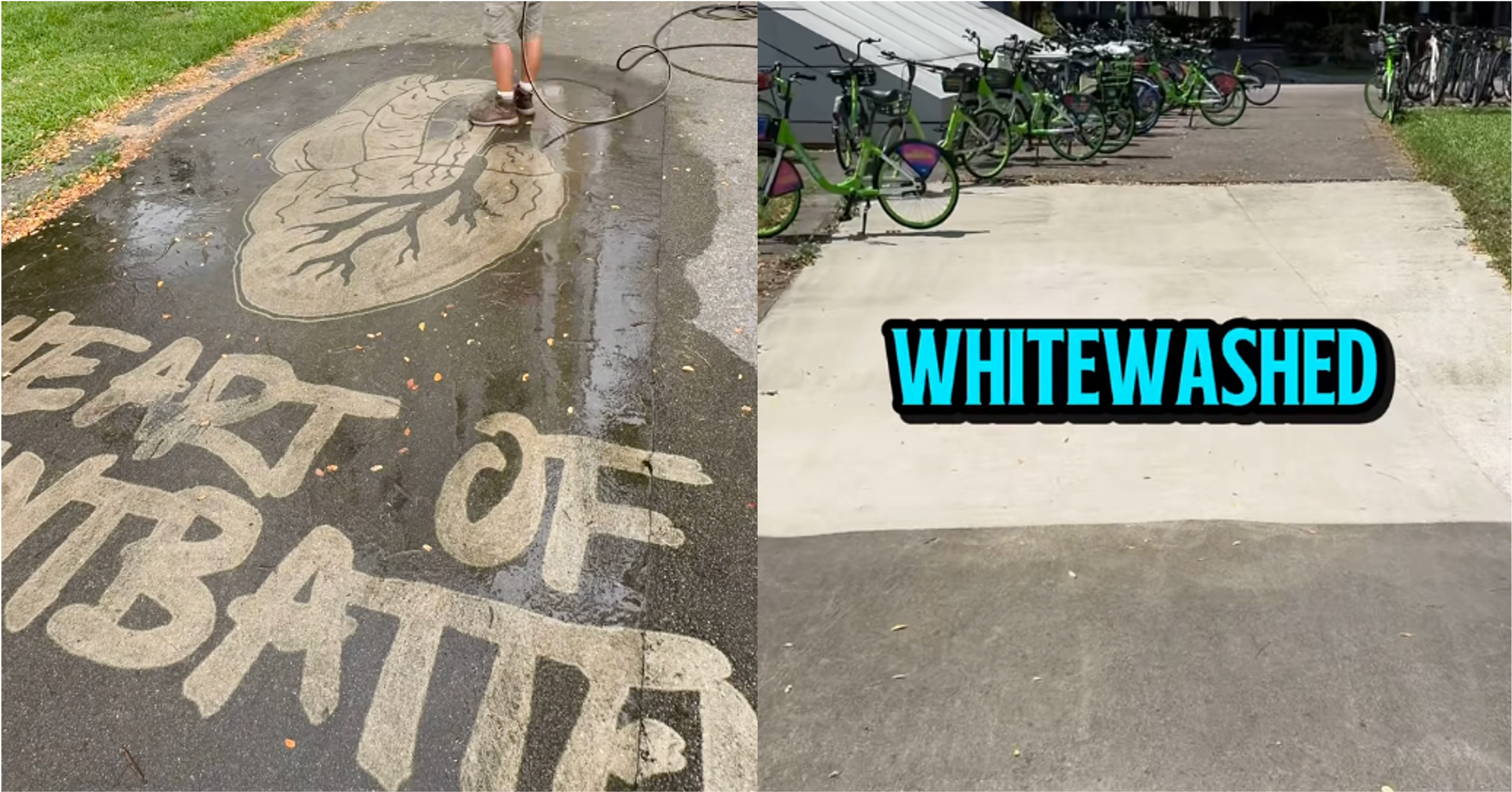 S'pore power washing artist's work at Mountbatten MRT draws public complaint & police attention, gets whitewashed the next day