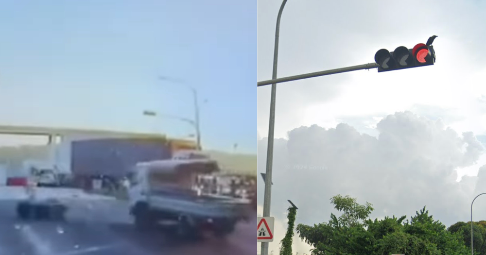 S'pore lorry driver, 27, said he couldn't see red light due to sun's glare, gets jail after motorcyclist dies in collision