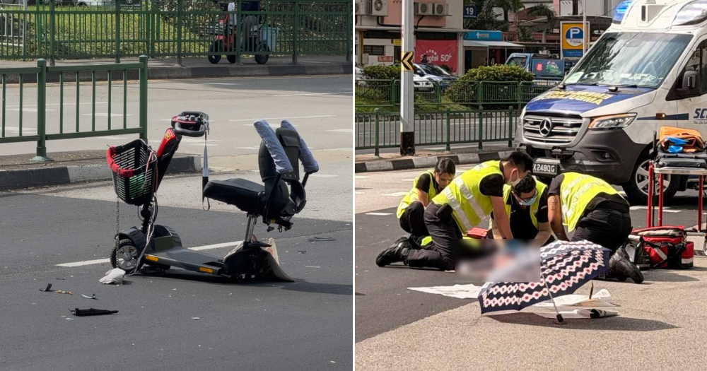 Elderly woman, 73, sent to hospital after collision between PMD & lorry in Toa Payoh