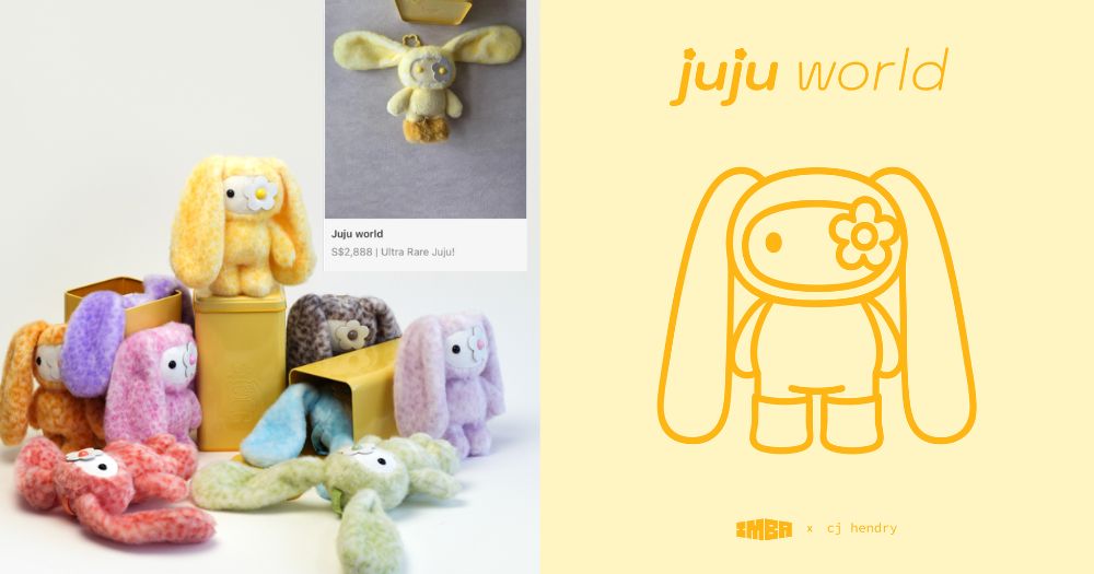 CJ Hendry's Juju World S$39 blind box plush toys listed for up to S$2,888 on Carousell