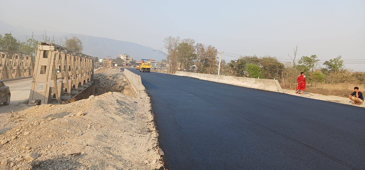 Narayan-Butwal Road: Paving Completed in the Eastern Section