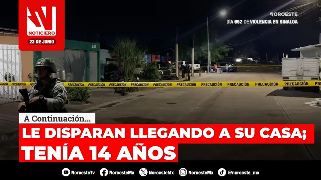 #EnVivo | Este martes, en Noticiero Noroeste: Privan de la vida a adolescente en Culiacán
