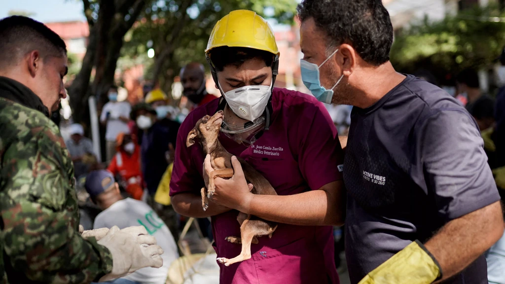 Dodental aardbeving Colombia loopt op naar 224, nog meer dan 3000 vermisten