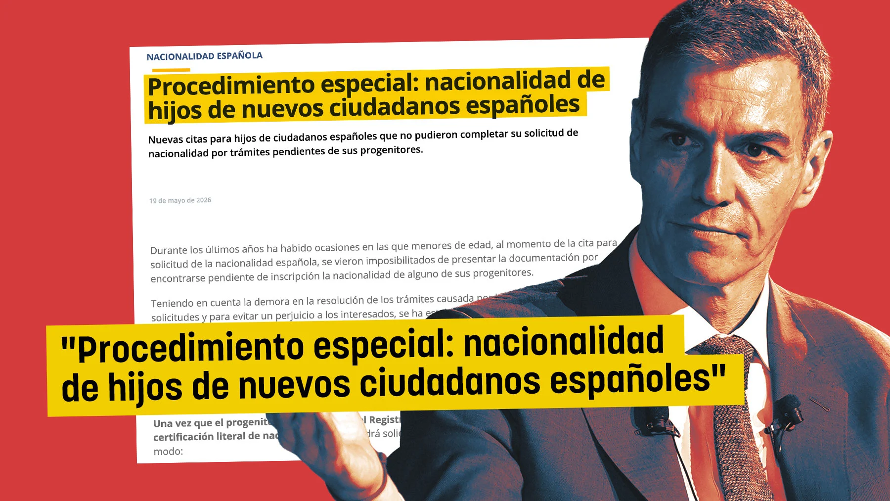 El Gobierno abre ahora una «vía especial» para agilizar el derecho a voto a los hijos de los ‘nietos del ex...