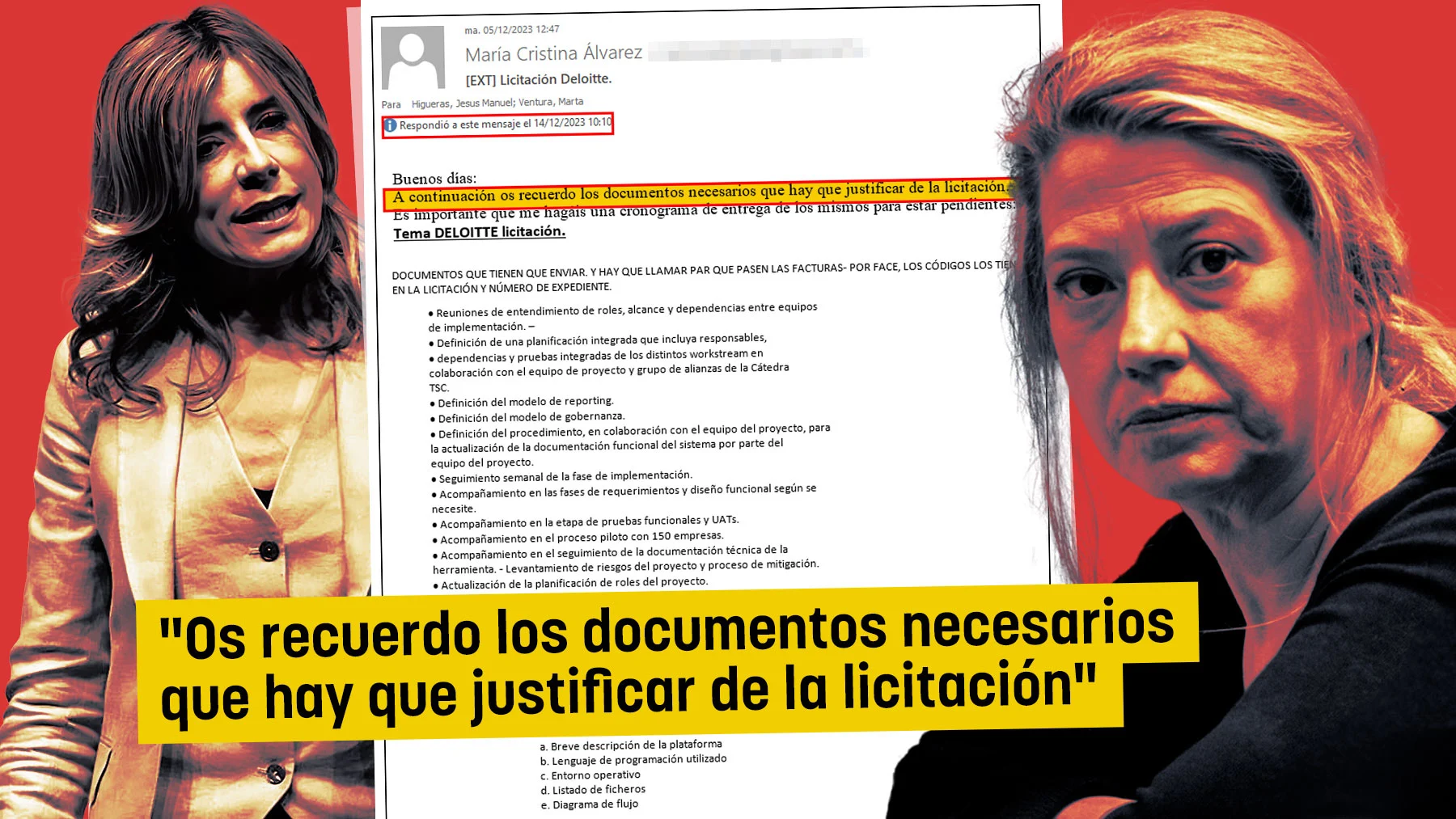 Begoña Gómez usó a la asesora de Moncloa para gestionar un contrato irregular de la cátedra