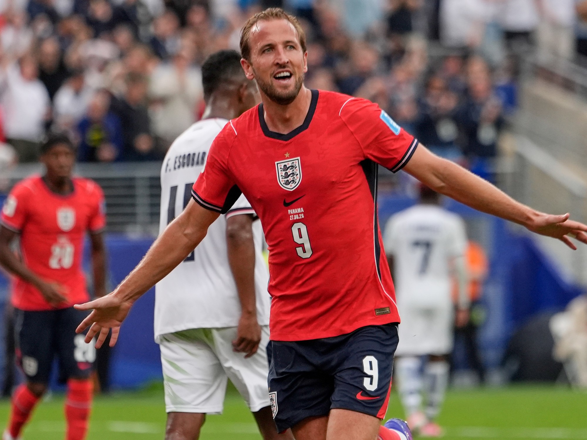 Por sus estrellas, Inglaterra puntero y a la parte del cuadro de Argentina
