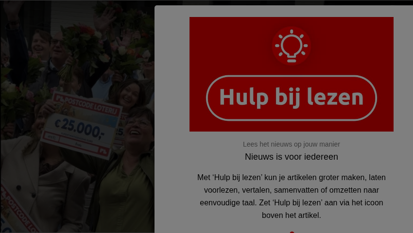 Bredase straat wint opnieuw miljoenenprijs bij Postcode Loterij