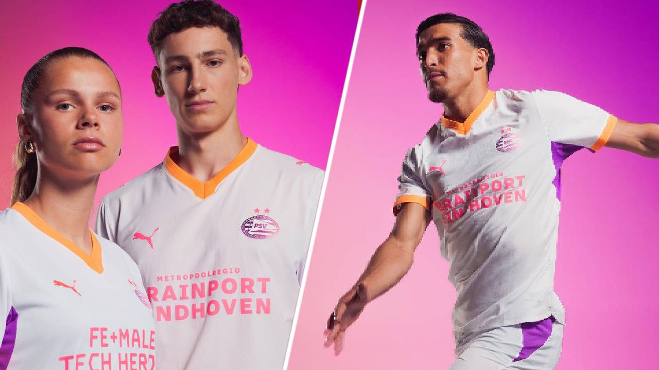 Kritiek op PSV-shirt: supportersvereniging wil gesprek om roze logo