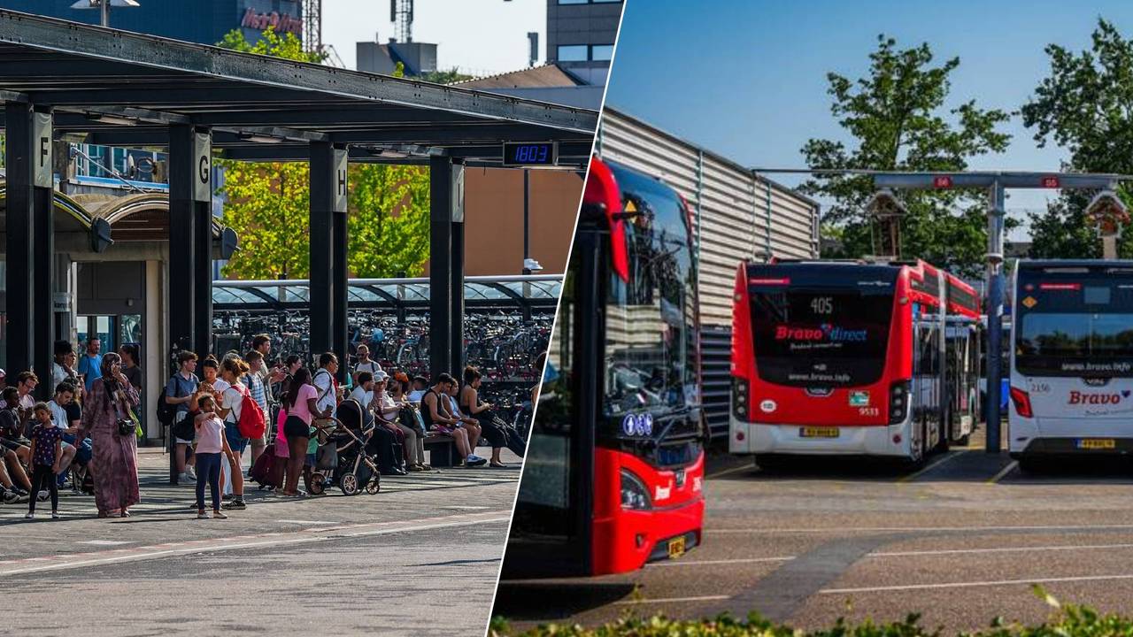 Reizigers stranden massaal op Eindhoven Centraal door uitval bussen