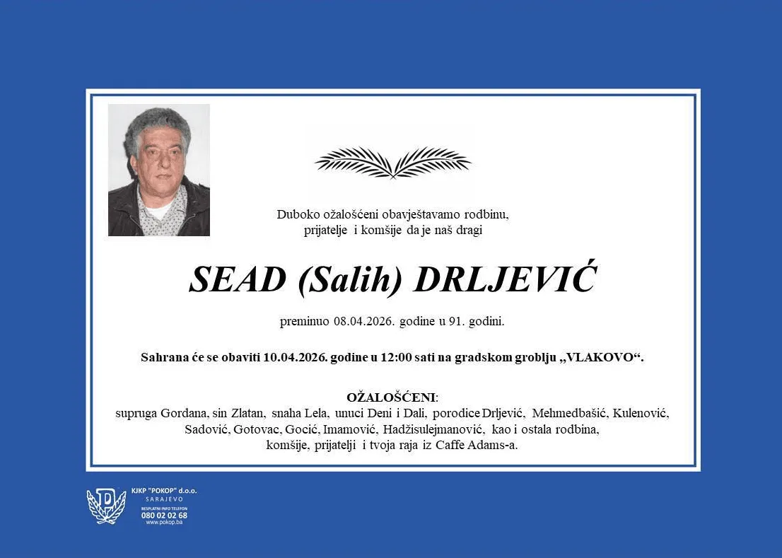 Preminuo Sead Drljević, osnivač kultnog sarajevskog kafića Adams