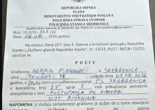Još dva saradnika MC Srebrenica dobila poziv na saslušanje, Suljagić oštro reagovao