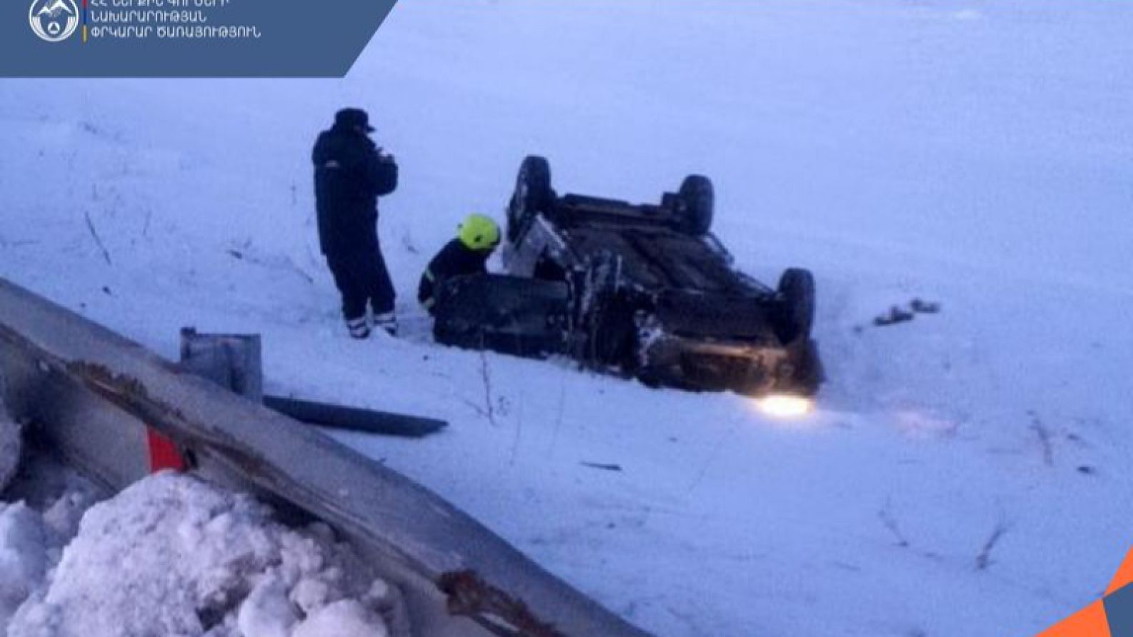 Driver killed, three injured in road accident in Armenia