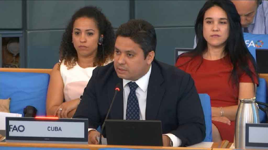Denunció Cuba ante la FAO recrudecimiento del bloqueo de EE.UU.
