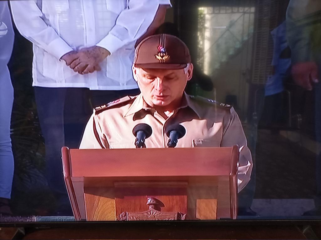 Preside Díaz Canel ceremonia de inhumación del comandante Ramiro Valdés