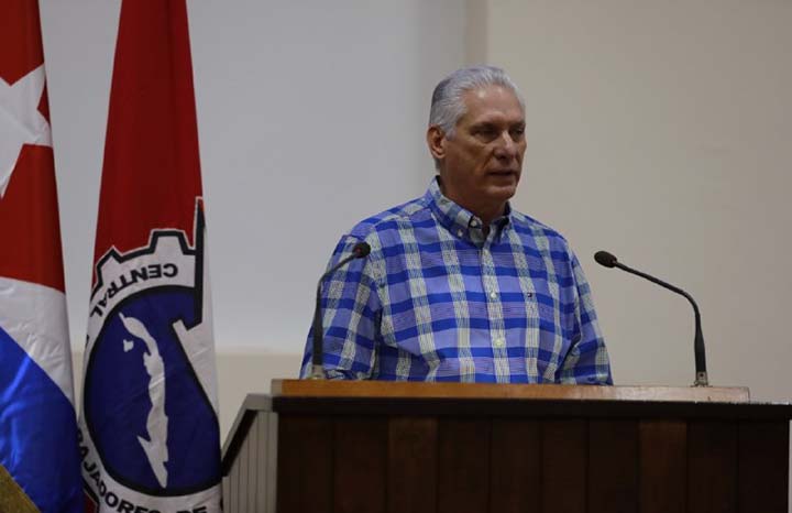 Discurso del Presidente Díaz-Canel en clausura de XXII Congreso de la CTC