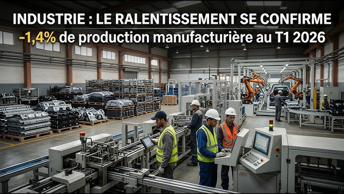 Economie : la production industrielle recule de 7,1 % en avril 2026