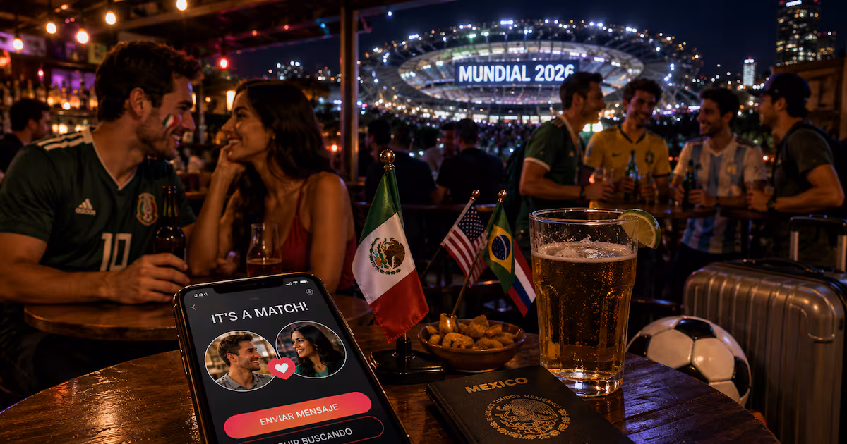 Mundial 2026: turistas gastarán hasta 2 mil pesos para ligar en apps de citas y bares