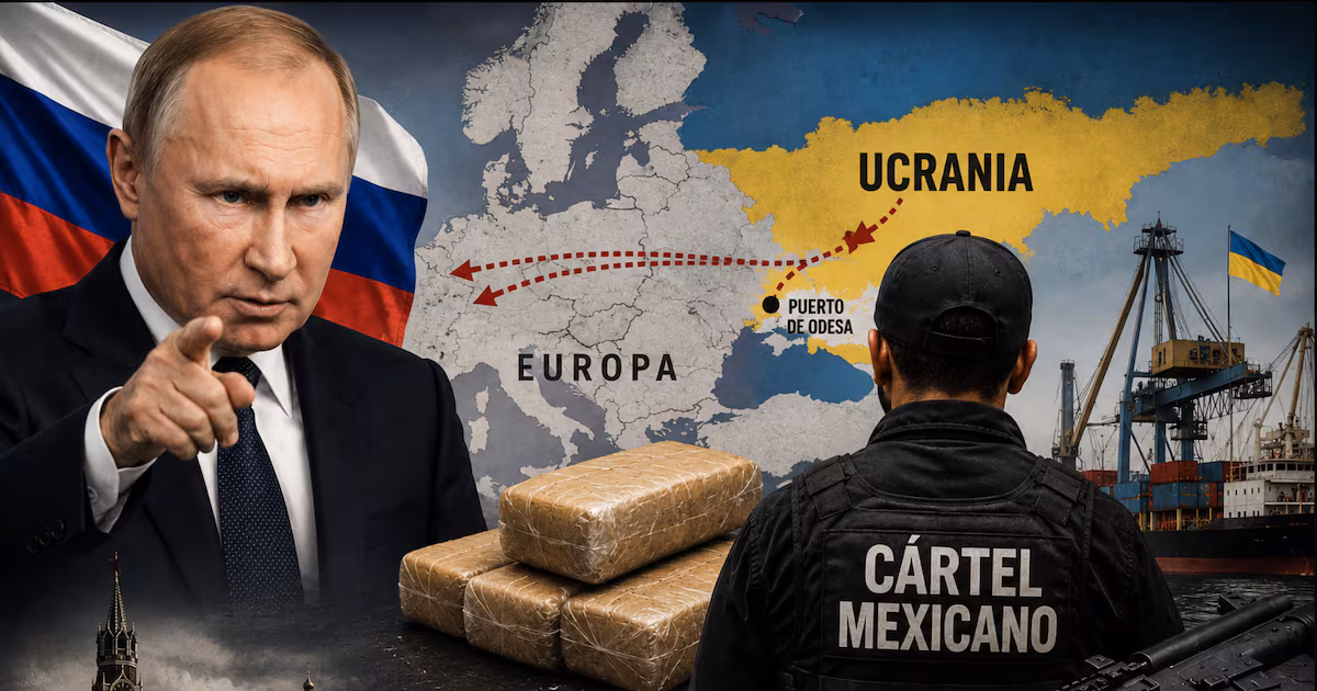 Rusia afirma que Ucrania colabora con cárteles mexicanos en el narcotráfico