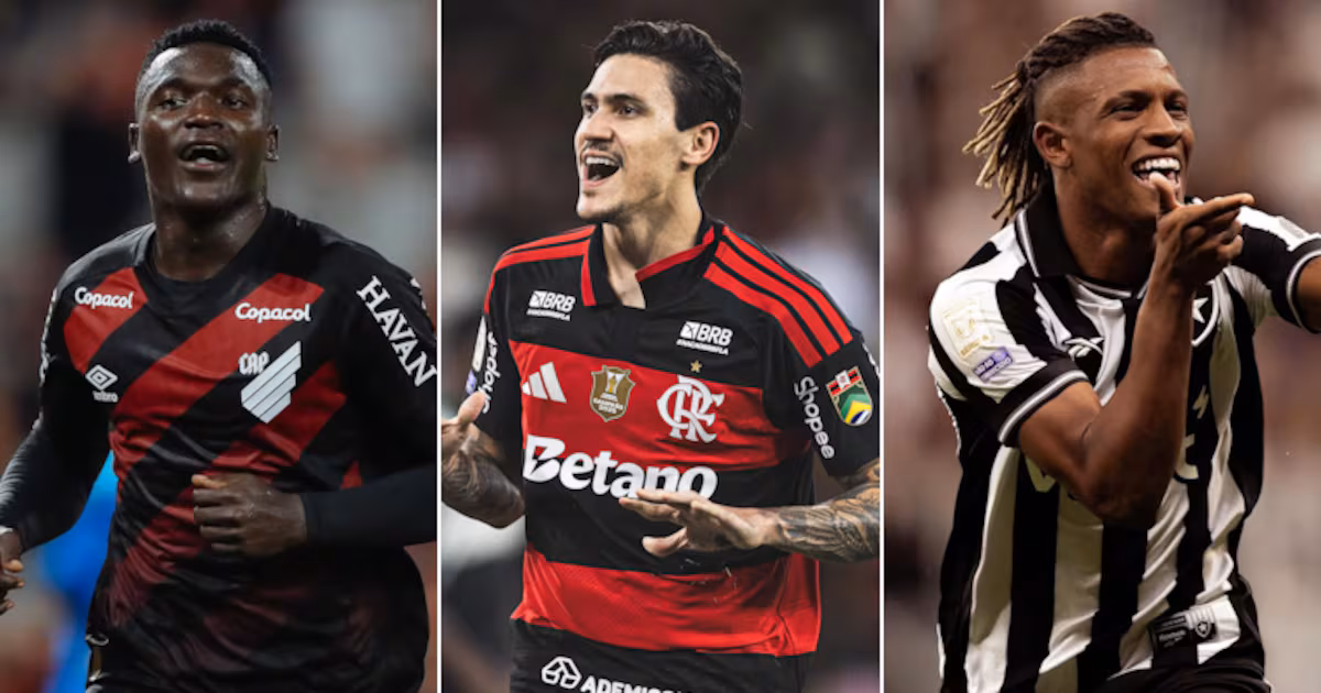 Viveros, Pedro e Danilo: veja quem são os artilheiros do Brasileirão