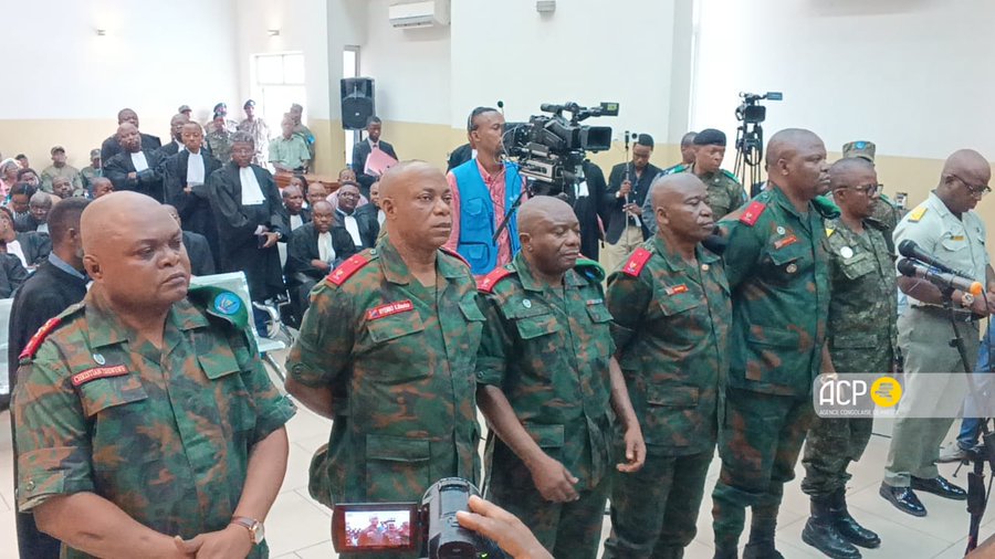 Le général Christian Tshiwewe et consorts comparaissent devant la Haute Cour militaire