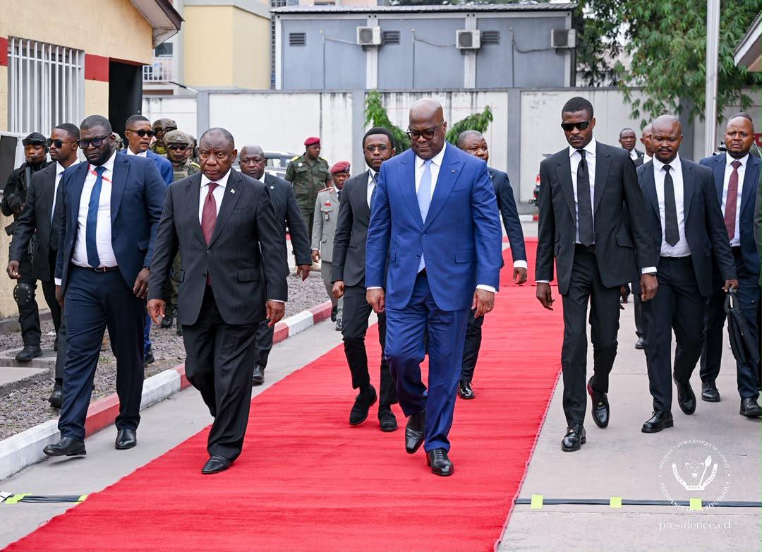 Félix Tshisekedi et Cyril Ramaphosa discutent sur la situation des Congolais en Afrique du Sud