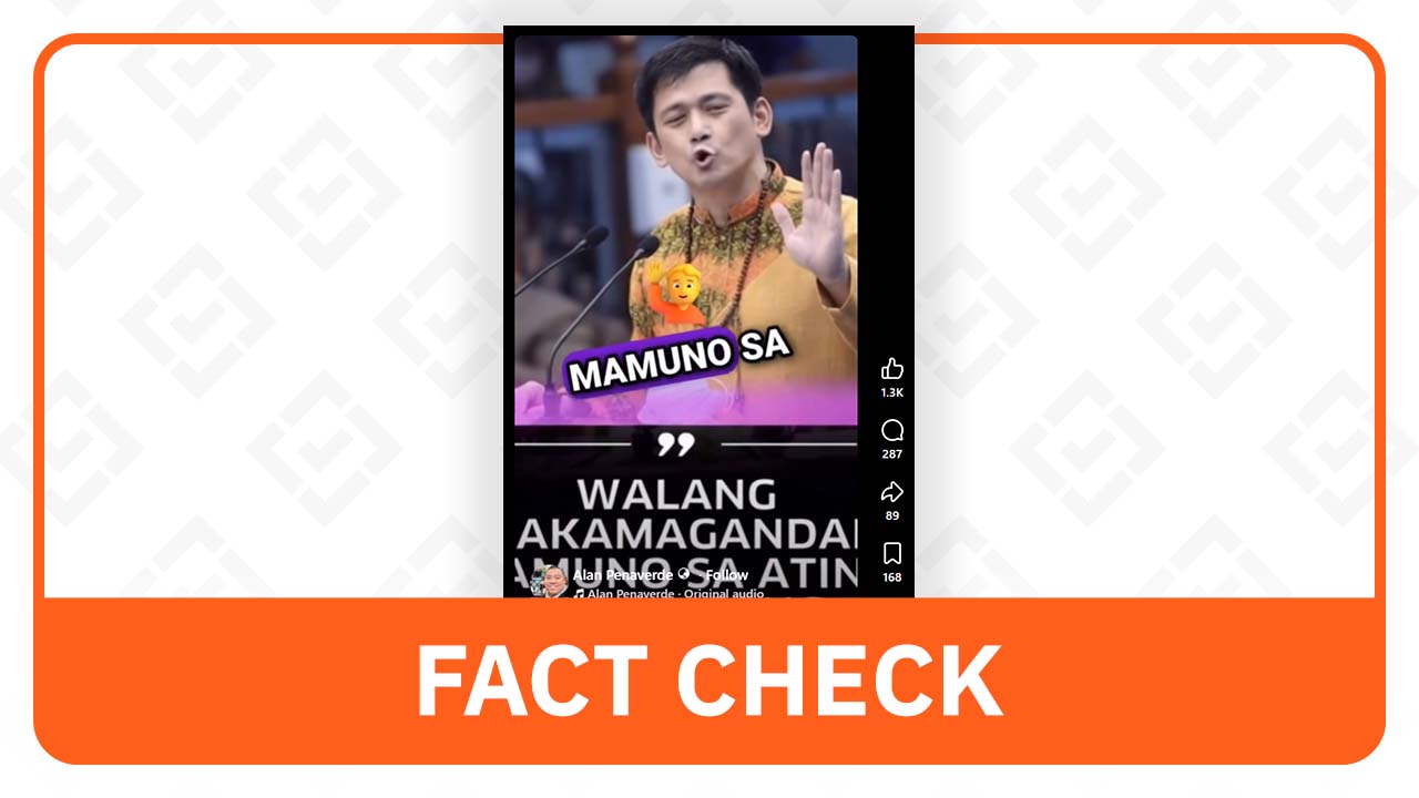 FACT CHECK: Video of Padilla supporting Marcos-Robredo tandem is AI-generated