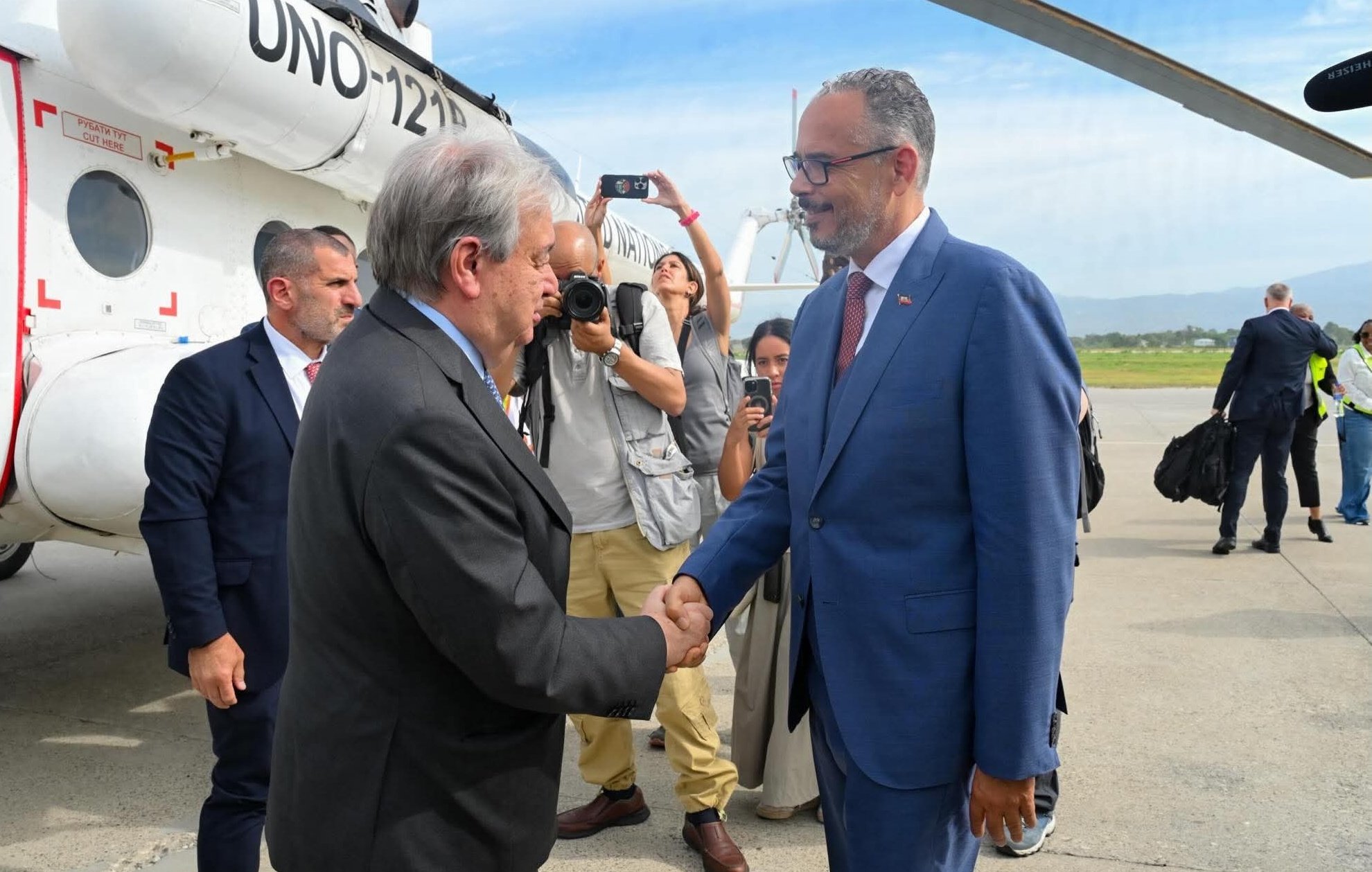 Haïti : Le chef de l’ONU débarque à Port-au-Prince
