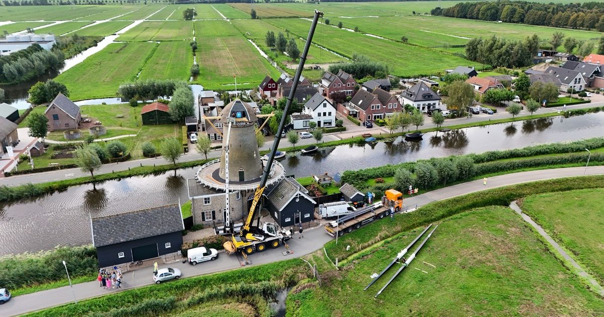 Niet voor angsthazen: een kilometer in z'n achteruit met meterslange molenwieken