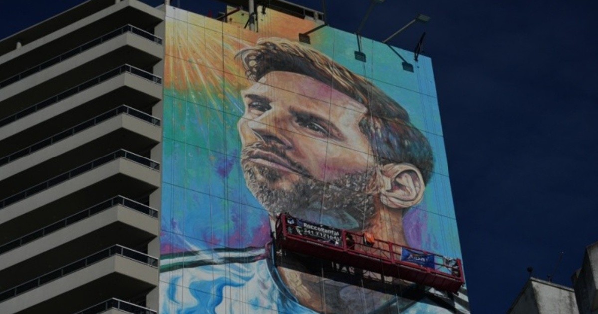 Uno de los directores artísticos detrás del mural de Messi explicó la renovación de la obra: "Le dimos una nueva impronta"