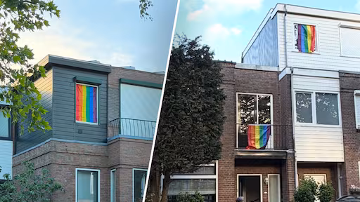 Amanda's zoon (11) hing pride-vlag op, buurt kwam in actie na bedreiging