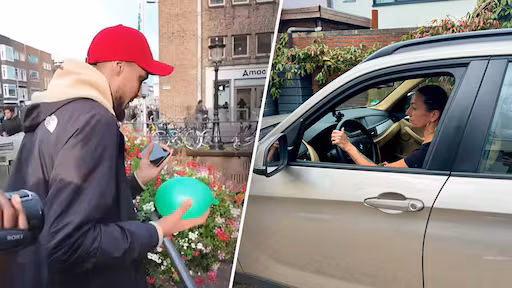 Pats! Sarah krijgt waterballon met limonade in gezicht: politie waarschuwt