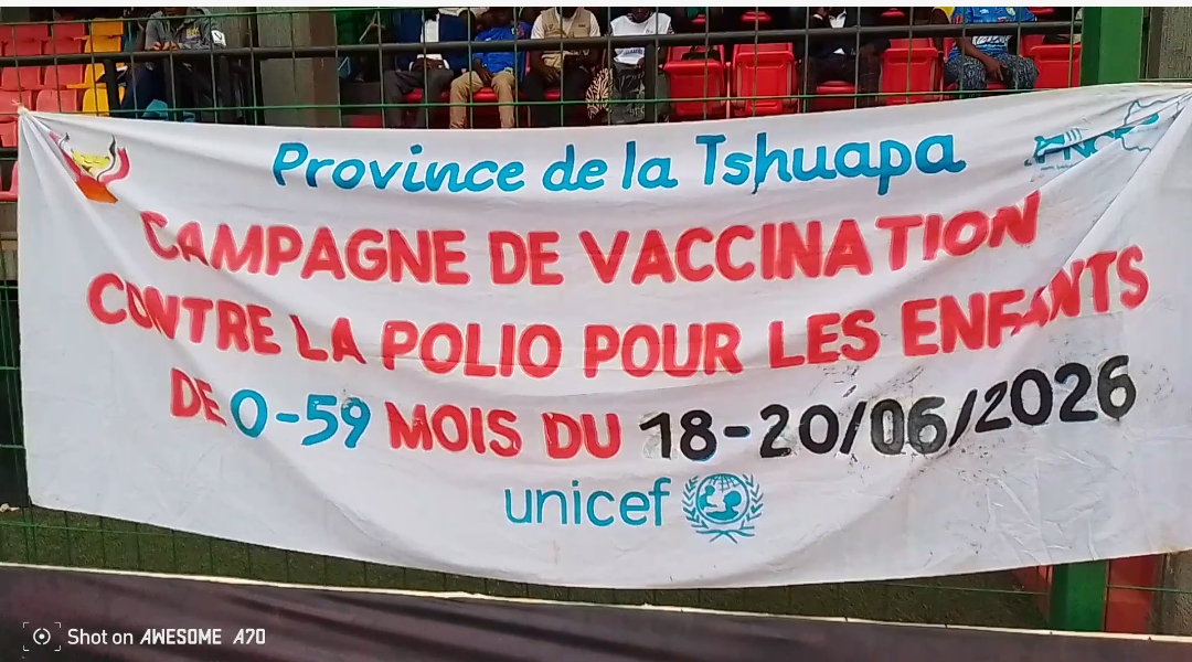 Tshuapa : 520.000 enfants de 0 à 59 mois attendus pour la campagne contre la Polio