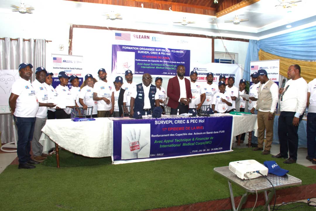 Riposte contre Ebola en Ituri : l’INSP forme des prestataires de santé à Bunia