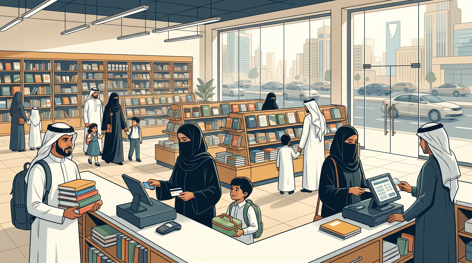 15.8 مليار ريال في أسبوع.. «موسم المدارس» يقفز بإنفاق السعوديين 11.5% والكتب تتصدر الصعود