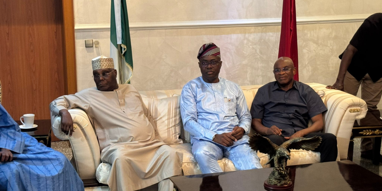 BREAKING: David Mark ADC Faction Meets Turaki-Led PDP Leaders In Abuja, Fuels Talk Of Coalition