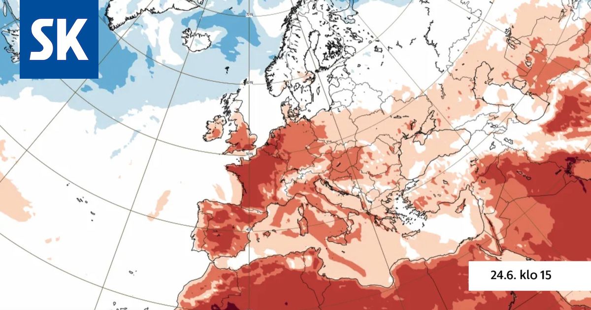 Hitzewelle | Modellierungen zeigen, wie die nordischen Länder in den kommenden Tagen der einzige kühle Winkel Europas sein werden